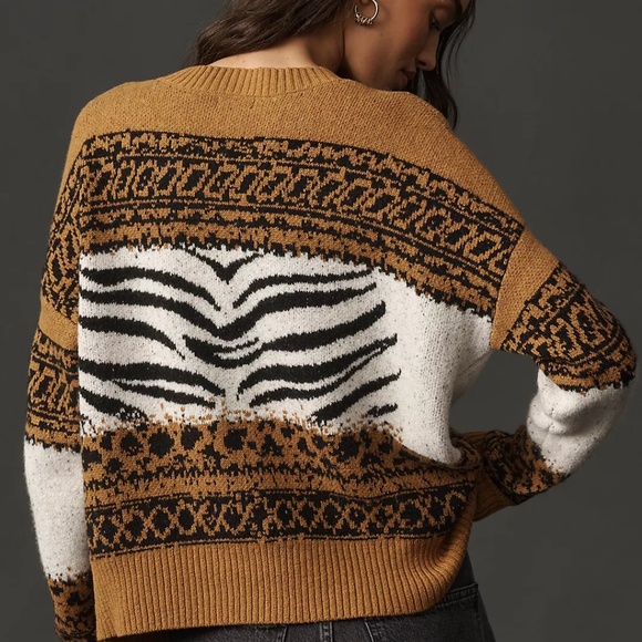 Bengal Tiger Icon Wool Blend Sweater - Picture 2 of 5